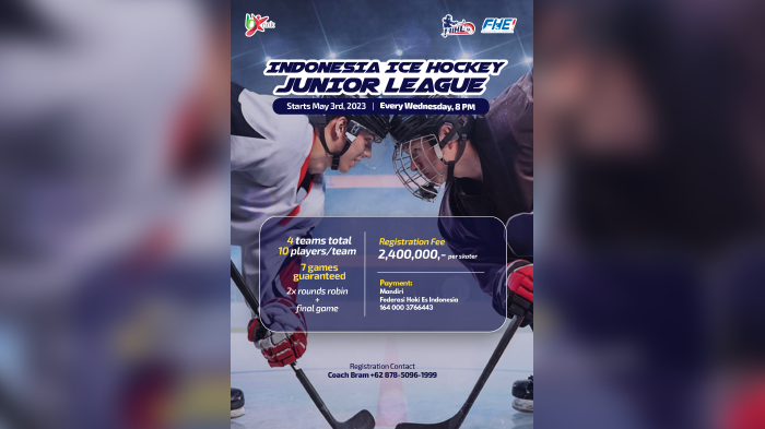 Indonesia Ice Hockey Junior League – Ayo Daftar dan Ikutan!